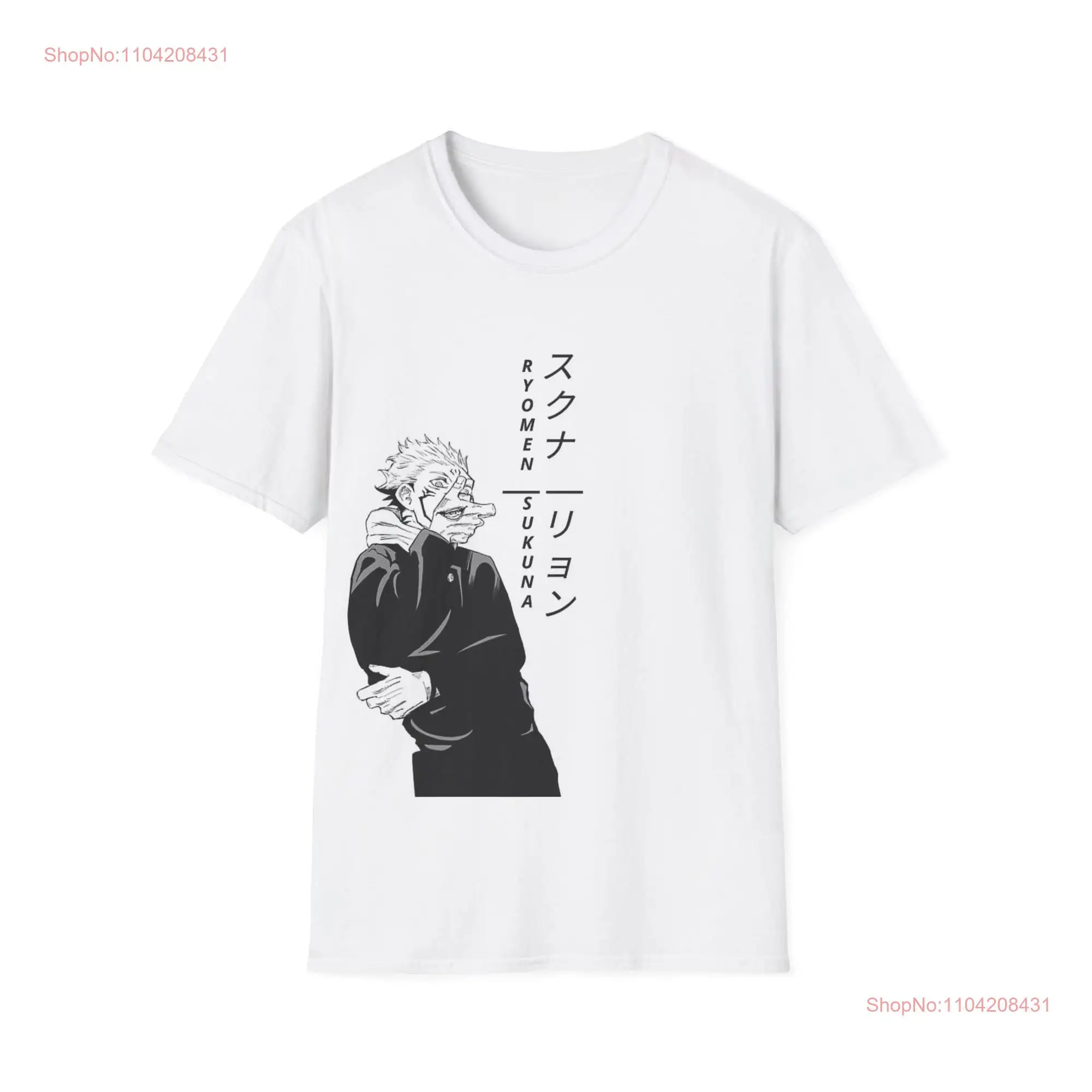 

Футболка Jujutsu Kaisen Sukuna с длинными или короткими рукавами