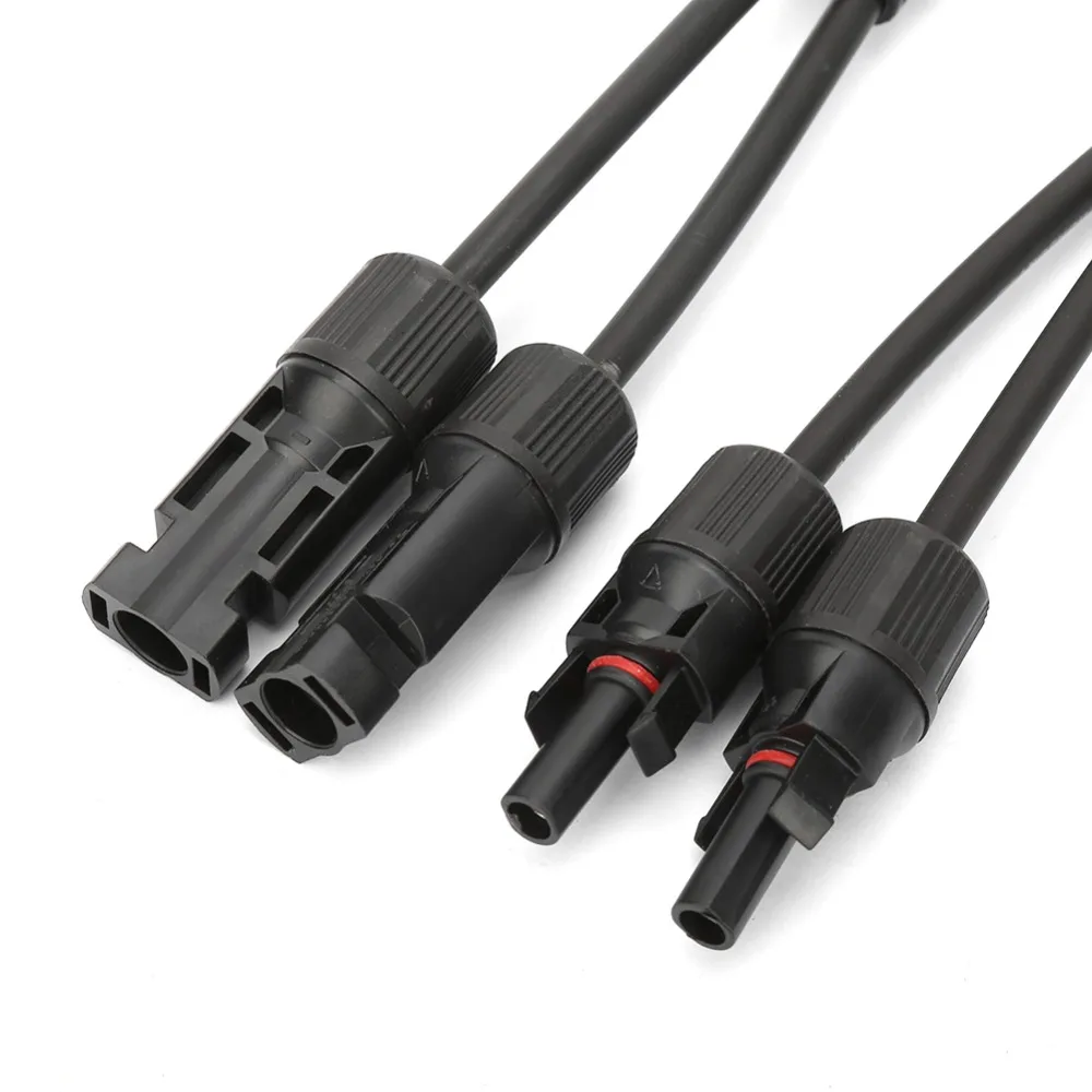 1 Pair Connection Tool Parallel Y Branch Connector 1000V 30A FFM+MMF Cable Splitter Waterproof IP67 PV Adapter Cable PV System