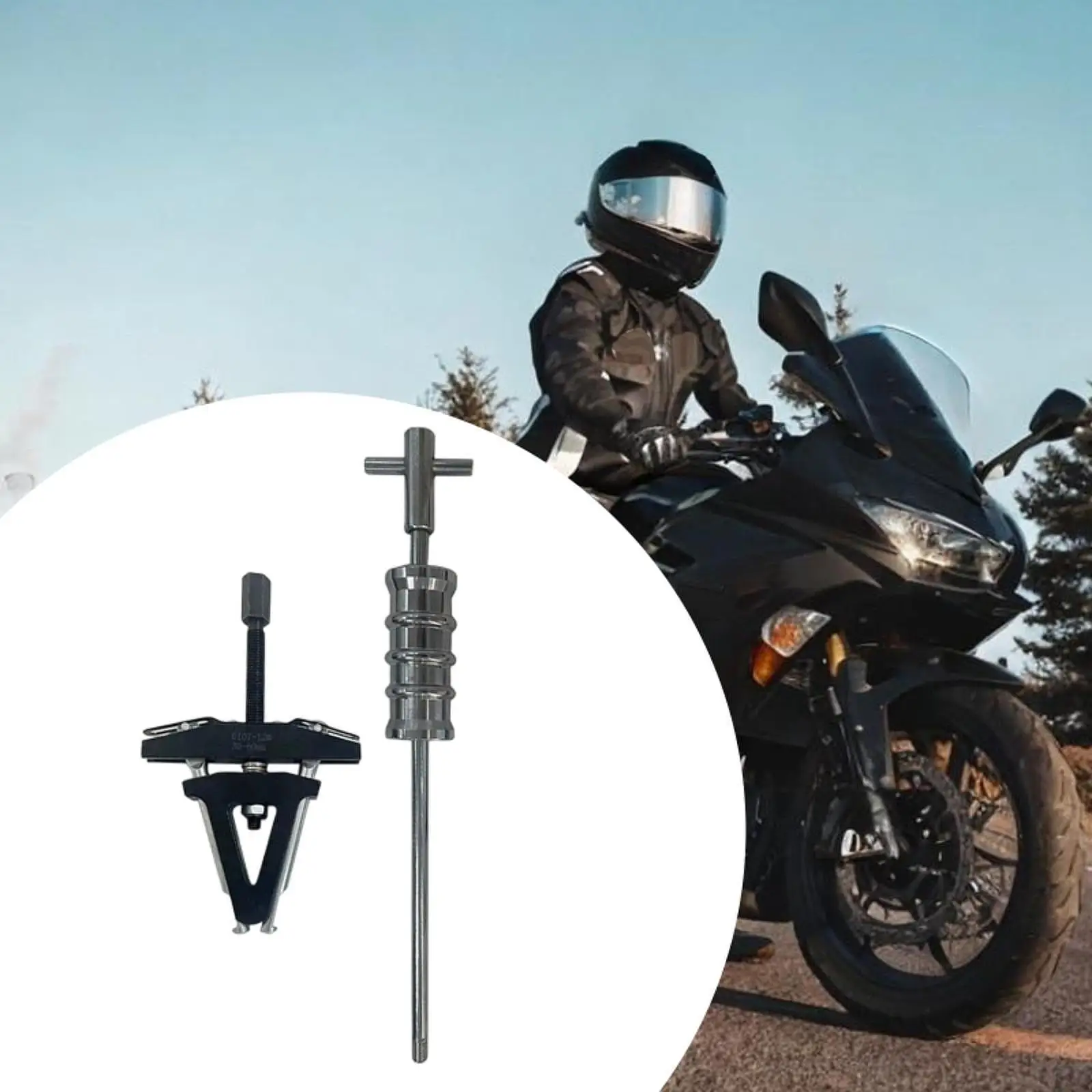 

Motorcycle Steering Column Bearing Puller for 30-60mm ID Races Carbon Steel