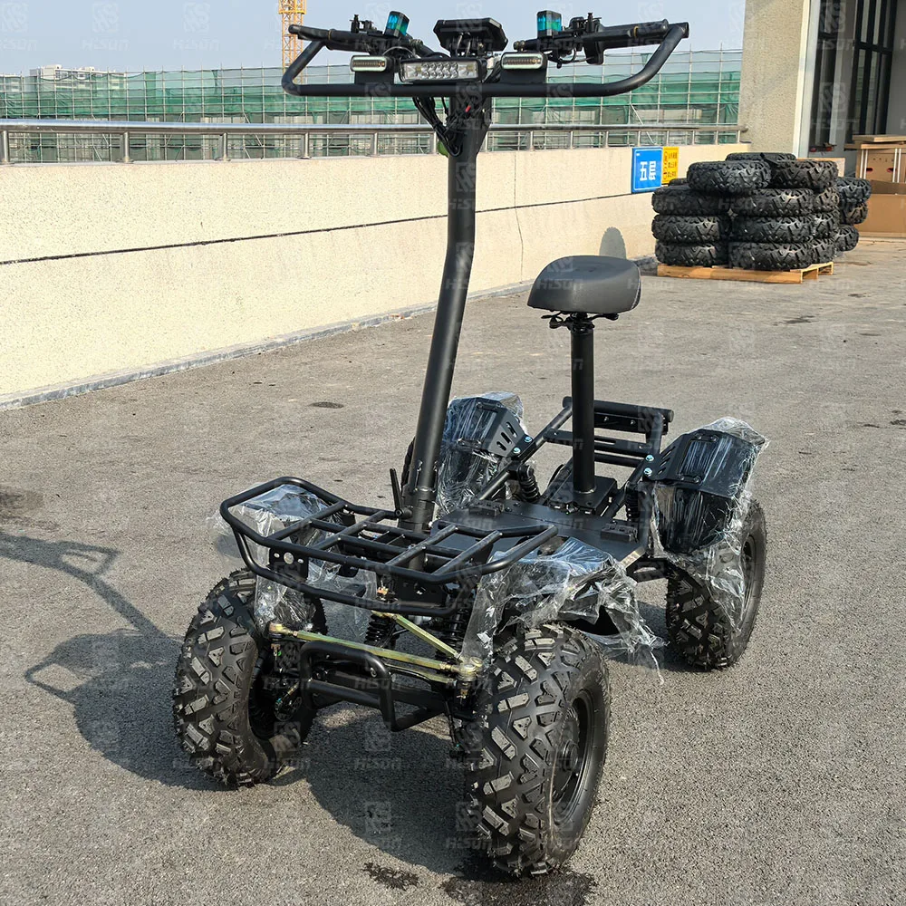 Off-Road 4-Wheel E-Scooter 60V Motor  45° Hill Climbing 35 km/h