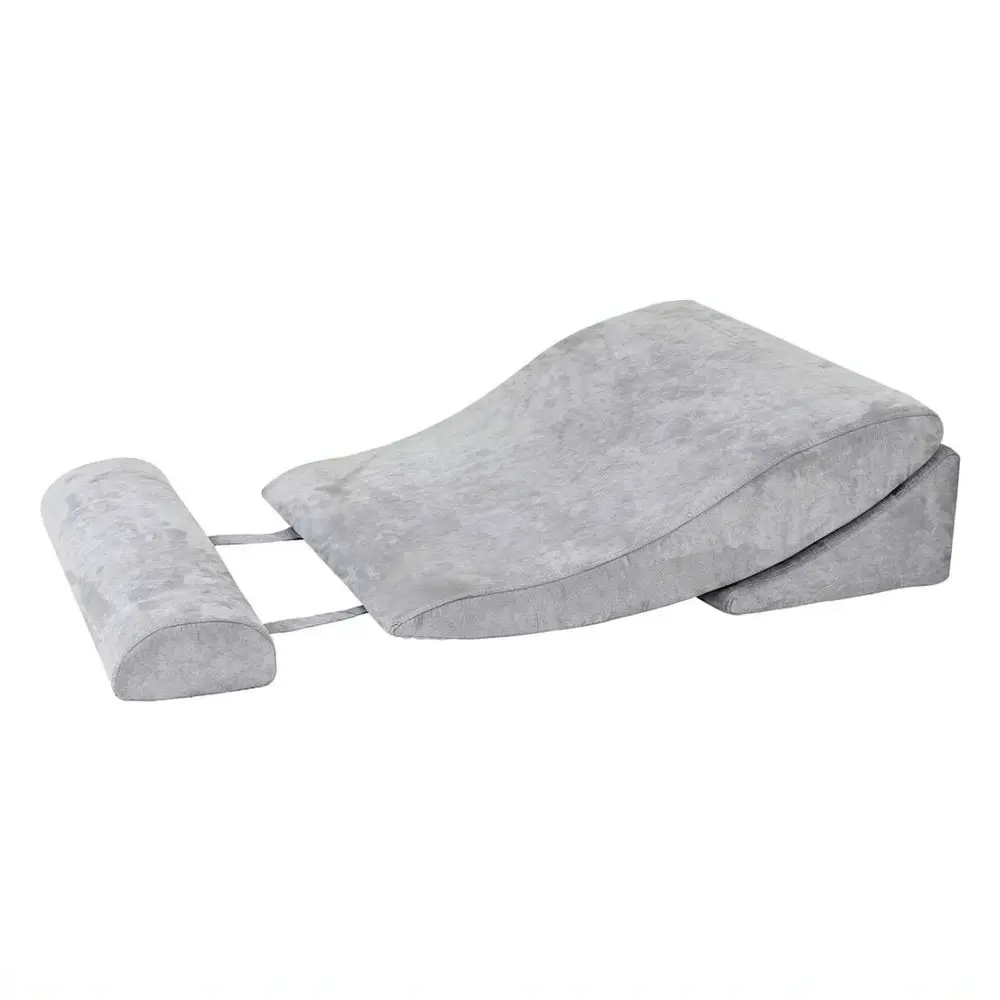 Comfortable Adjustable Triangle Wedge Pillow Bed Back Support Cushion For Elderly Care Pregnancy Nursing Resting