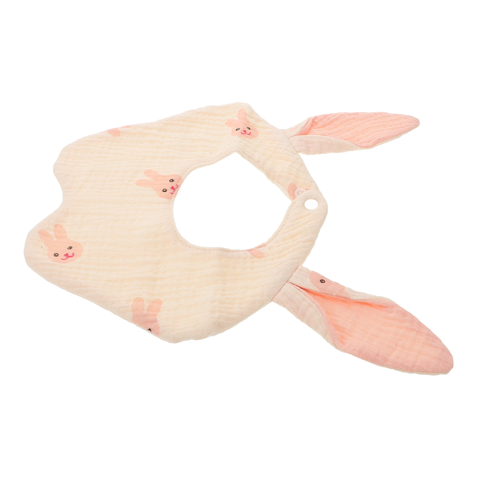 

Cute Rabbit Bear Ears Baby Bibs Drool Teething 0 6 Months Unisex Pure Cotton Muslin Saliva Wipes Newborn Clothes Accessories