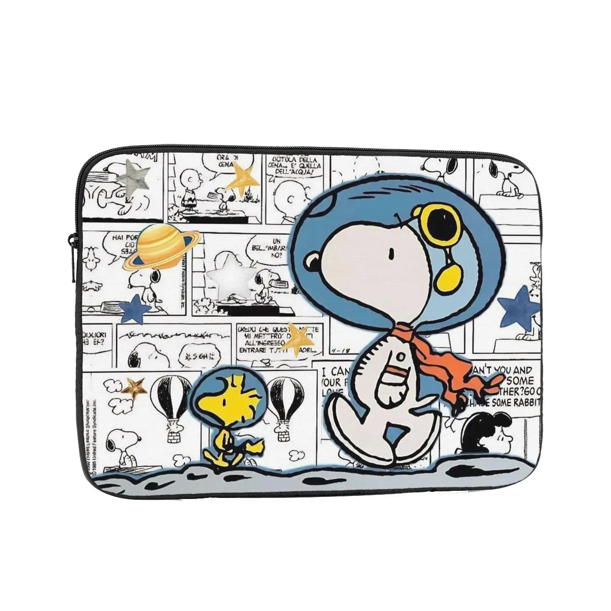 Capa Protetora para Laptop com Estampa de Desenho Animado Snoopy, para Notebooks de 10, 12, 13, 15 e 17 Polegadas, com Padrão de Quadrinhos, Bolsa Antichoque