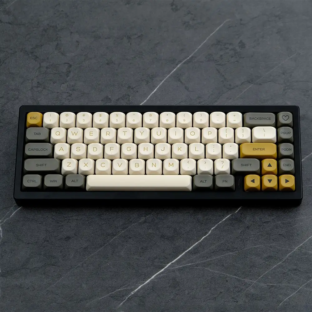 Retro Shimmer Keycaps KOA Profile PBT Dye Sublimation for MX Swith Mechanical Keyboard Key Cap Keyboards Accessories