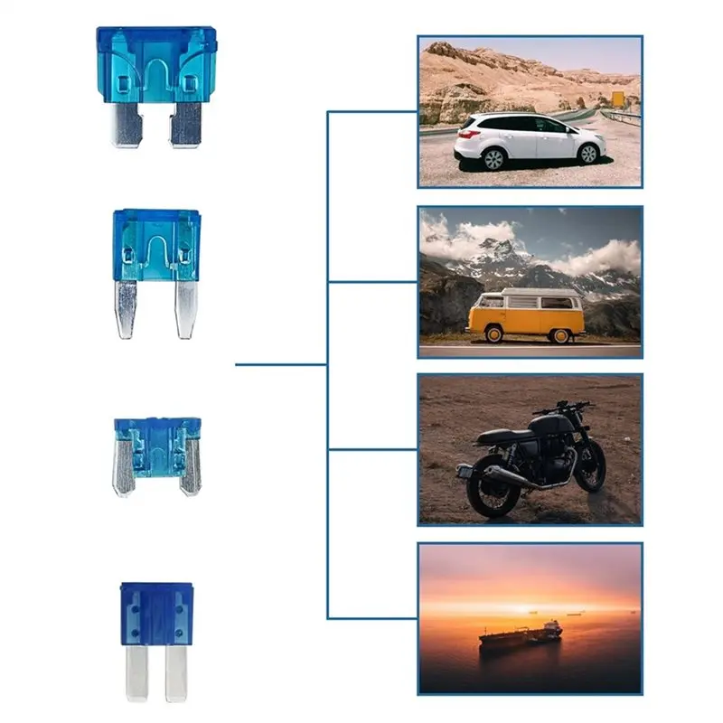 ABQB-12 Pack Mini Micro2 Add-A-Circuit Fuse Tap Kit 12V Car Fuse Adapter With Wire For Dash Cam LED Accessories view 5