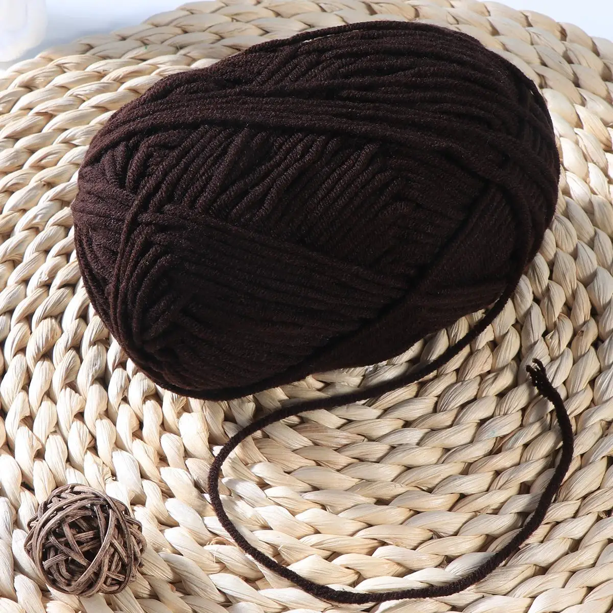 

50 Milk Cotton Yarn Dry Cleanable for Knitting Wired Hand-woven Crochet Weaving Comfortable
