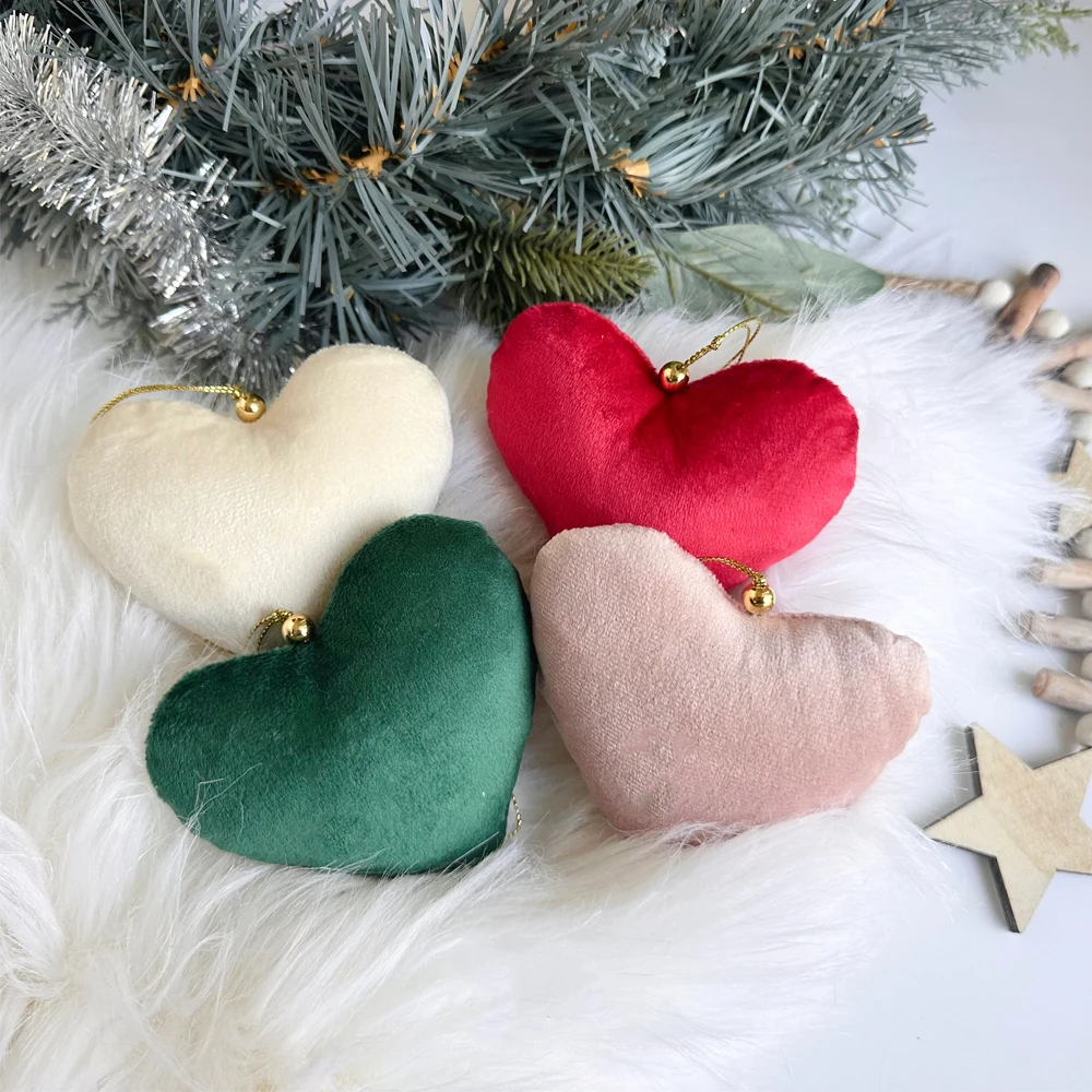 5 stücke Samt Herzen Ornamente Für Weihnachten Valentinstag Luxus Party Dekoration Kleine Geschenke Für Braut Hochzeit Geschenke