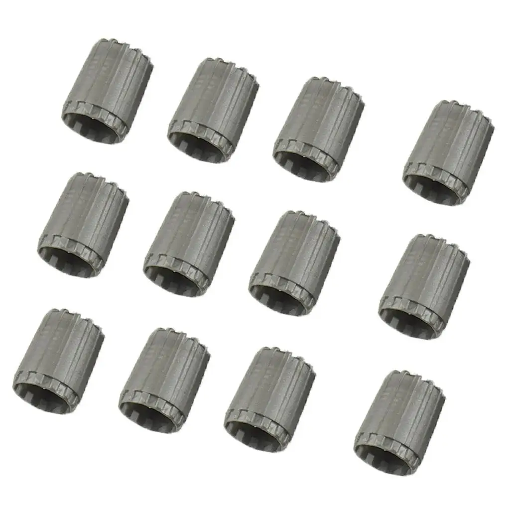 12pcs TPMS Tire Valve Dust Cover Inner O-Ring Durable Nylon