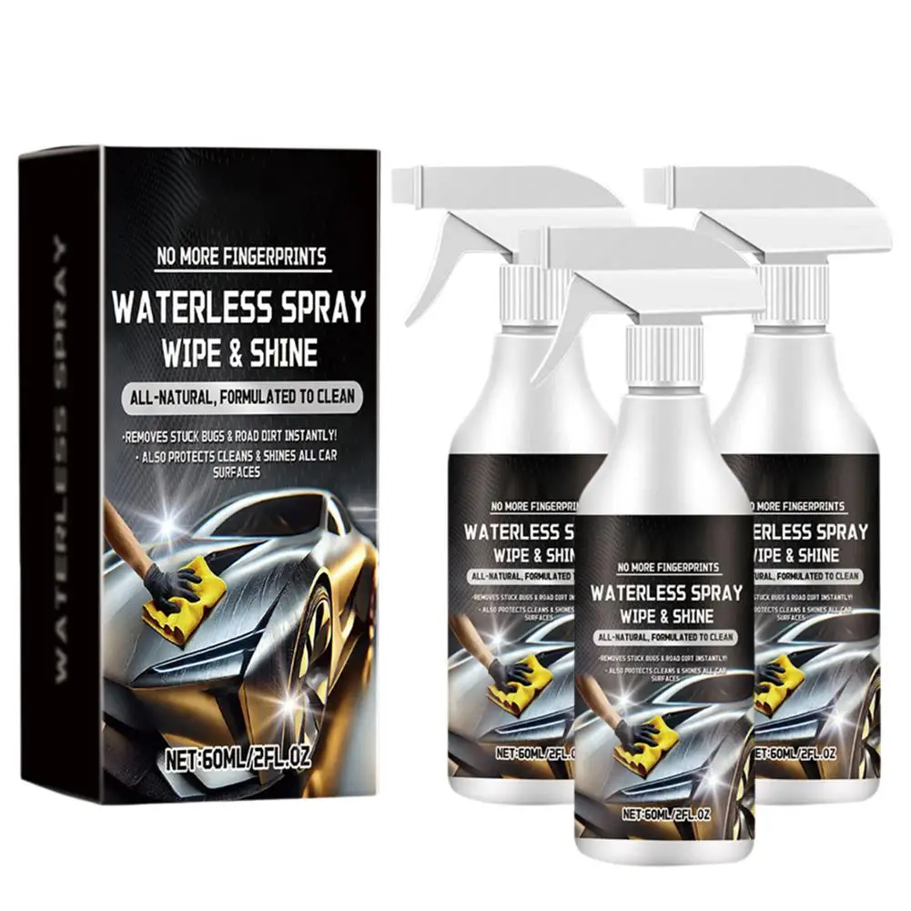 2/3pcs Waterless Car Cleaner Spray Quickly Cleans the Auto Body Surface Removes Body Stains and Restores the car's Brightness