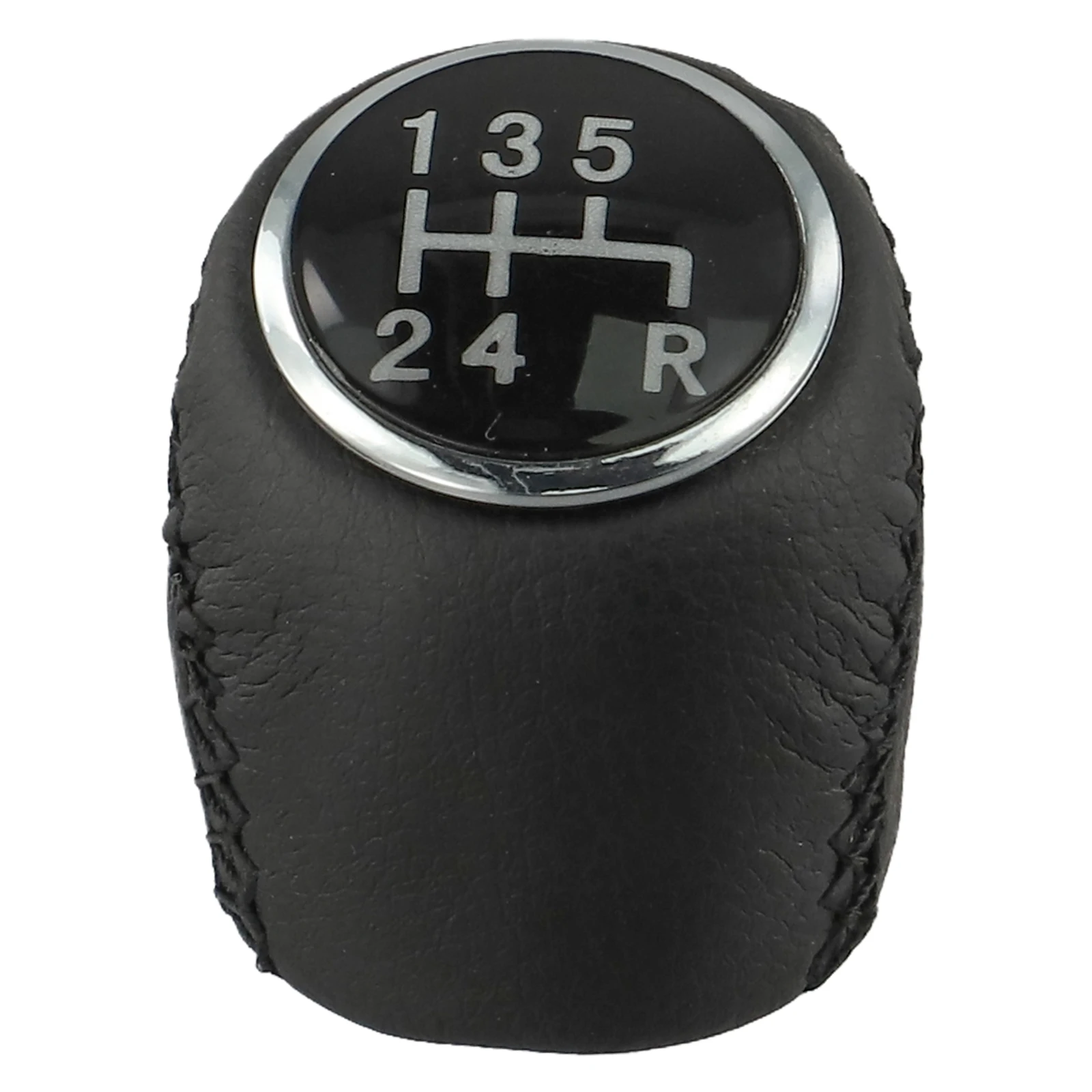 5/6 Speed Car Manual Gear Shift Knob Shifter Lever Hand Ball For Fiat Black 7*5*5cm Leather+ABS Easy Install Dust-Proof