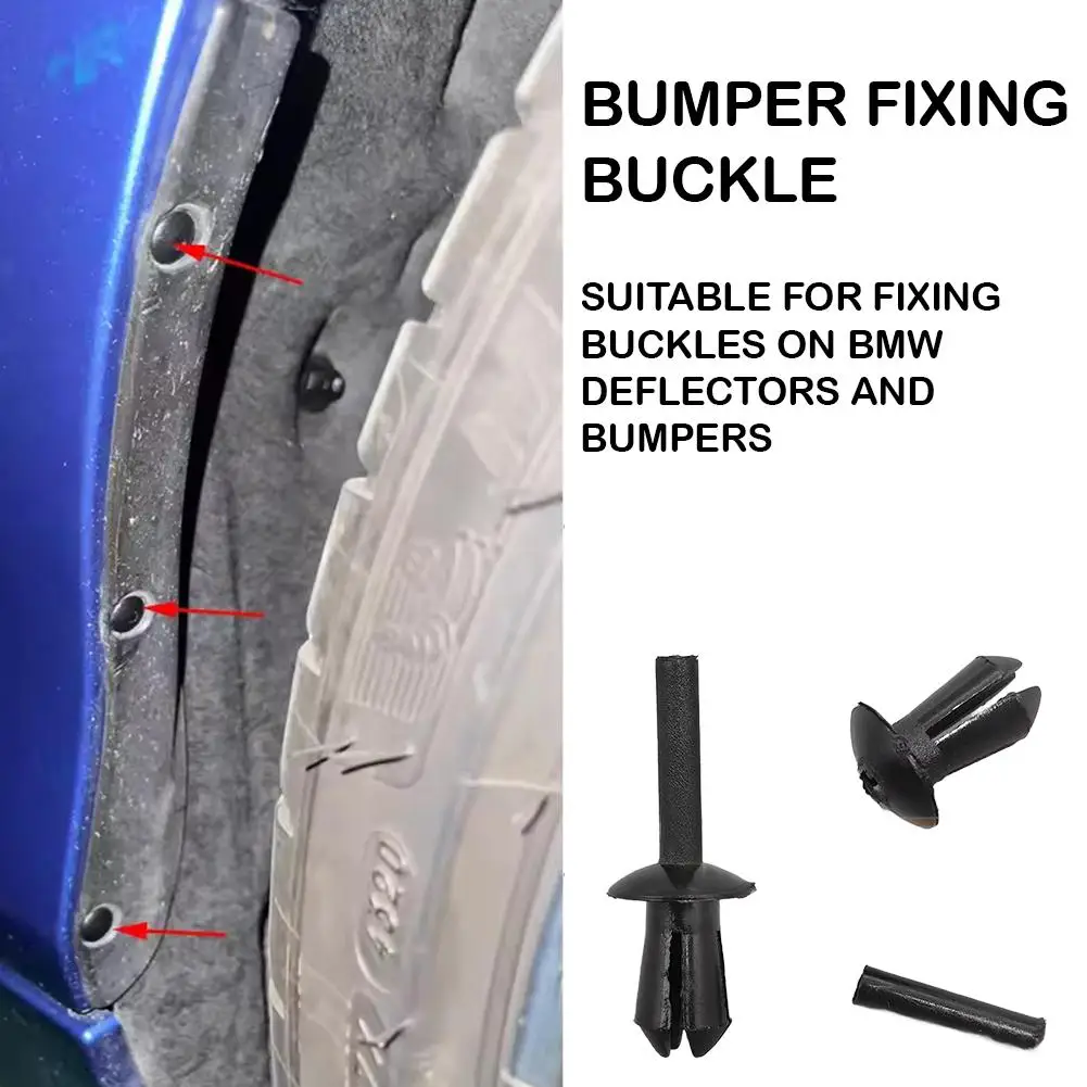 For BMW Retainer Clip, Bumper Fender Liner Splash Shield Push Pin Rivets, Plastic Expansion Fasteners Auto Parts