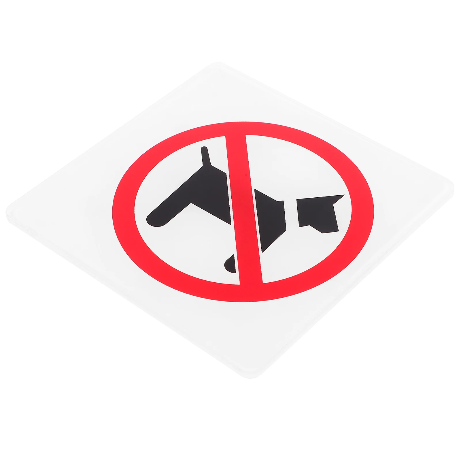 

1pc Sign Business Door Notice Sticker Removable Warning Acrylic Prevent Conflicts Allergies