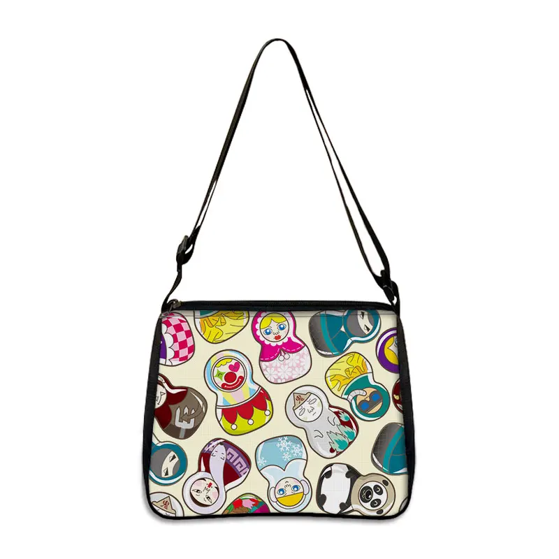 Matryoshka bolso de mano con estampado de muñecas para mujer, bolsos de hombro de anidación rusa para damas, bolso de mano de viaje, bolsas de