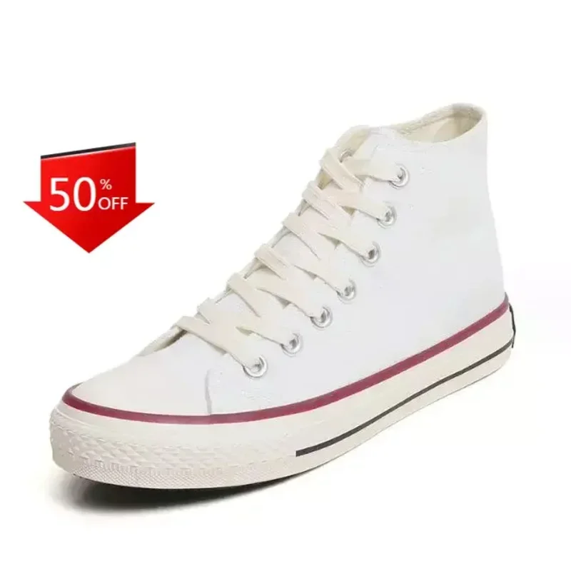 ❤ ❤ 2025 2024 qualidade vulcanizada para homens mulheres sapatos de lona esportes apartamentos tênis masculino alta baixa rendas até novo ★ ☆