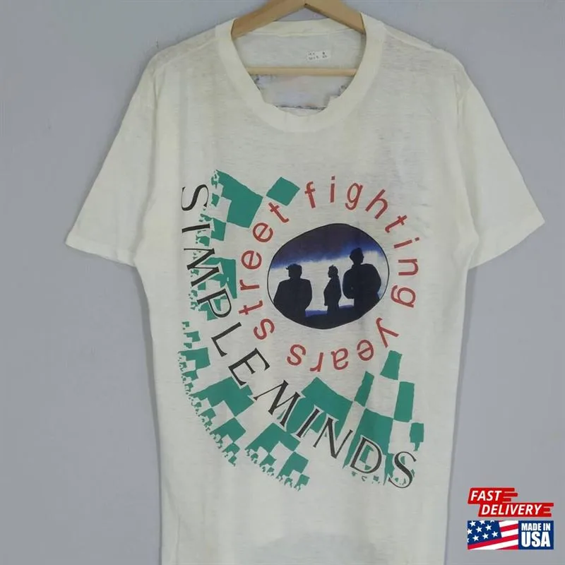 

Винтаж 80-х 1989 года Simple Minds Band Post Панк-рок Музыка S-5XL LT307