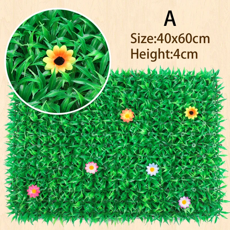 40x60cm Diyshopping Center Home Garden Jungle Party Artificial Plant Wall Lawn Plastic Green Carpet Grass Decoration