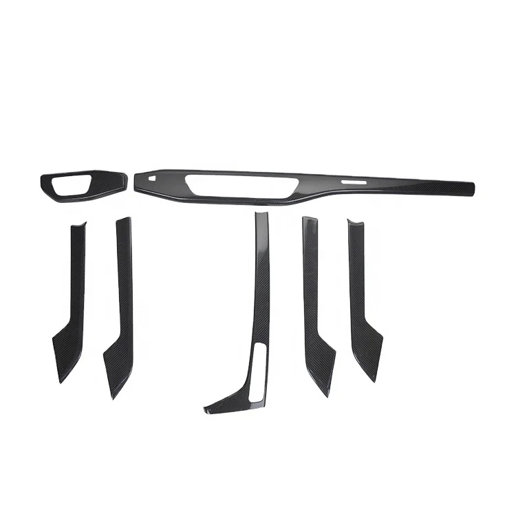 

Carbon Fiber Interior Trim For AUDI A4 S4 Dashboard Kit Door Handle Trim Center Console Cover 2016-2019