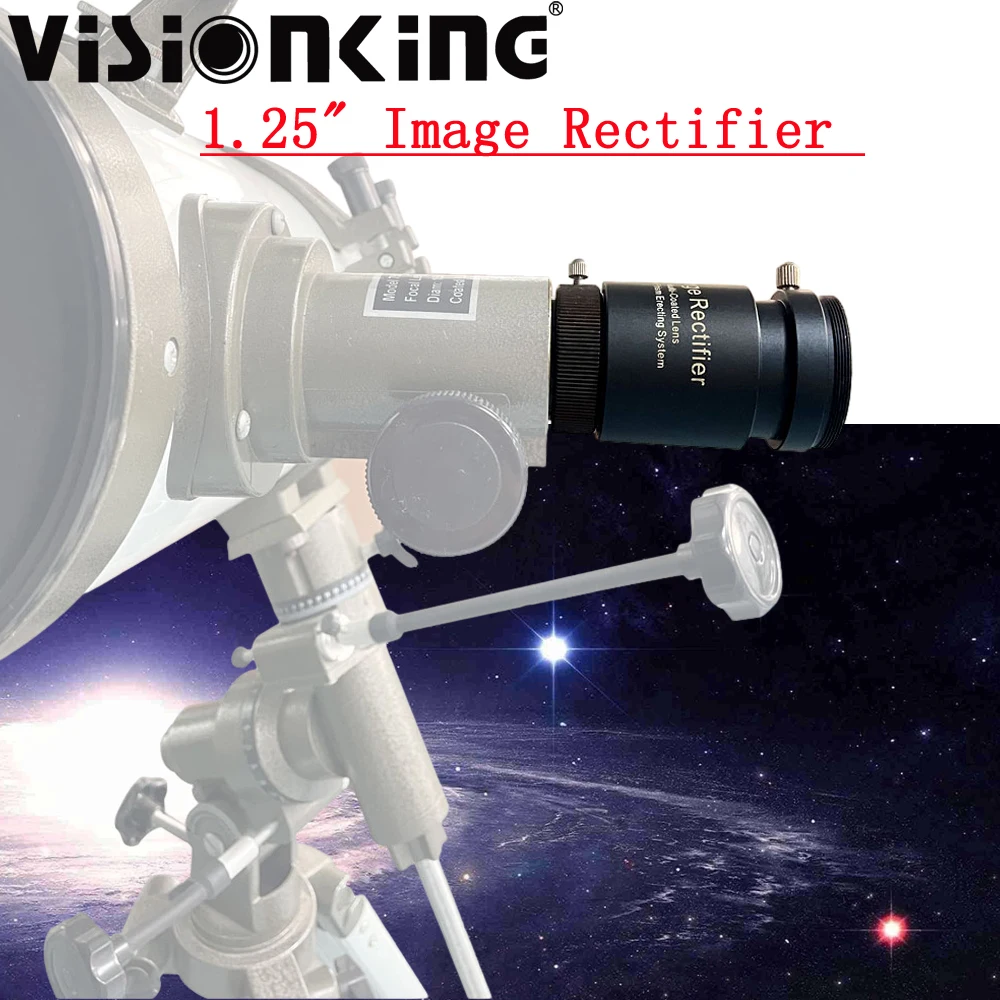 

Visionking 1.25 Inch Image Rectifier 1.5X FMC Lens Erecting Eyepiece Prism Camera Adapter For Newtonian Astronomical Telescope