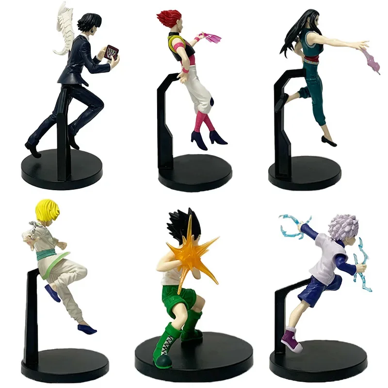 21cm Anime HUNTERxHUNTER Chrollo Lucilfer Combat form Action Figure PVC Model Statue Desk Decor Toys Doll Collection Gifts boxed