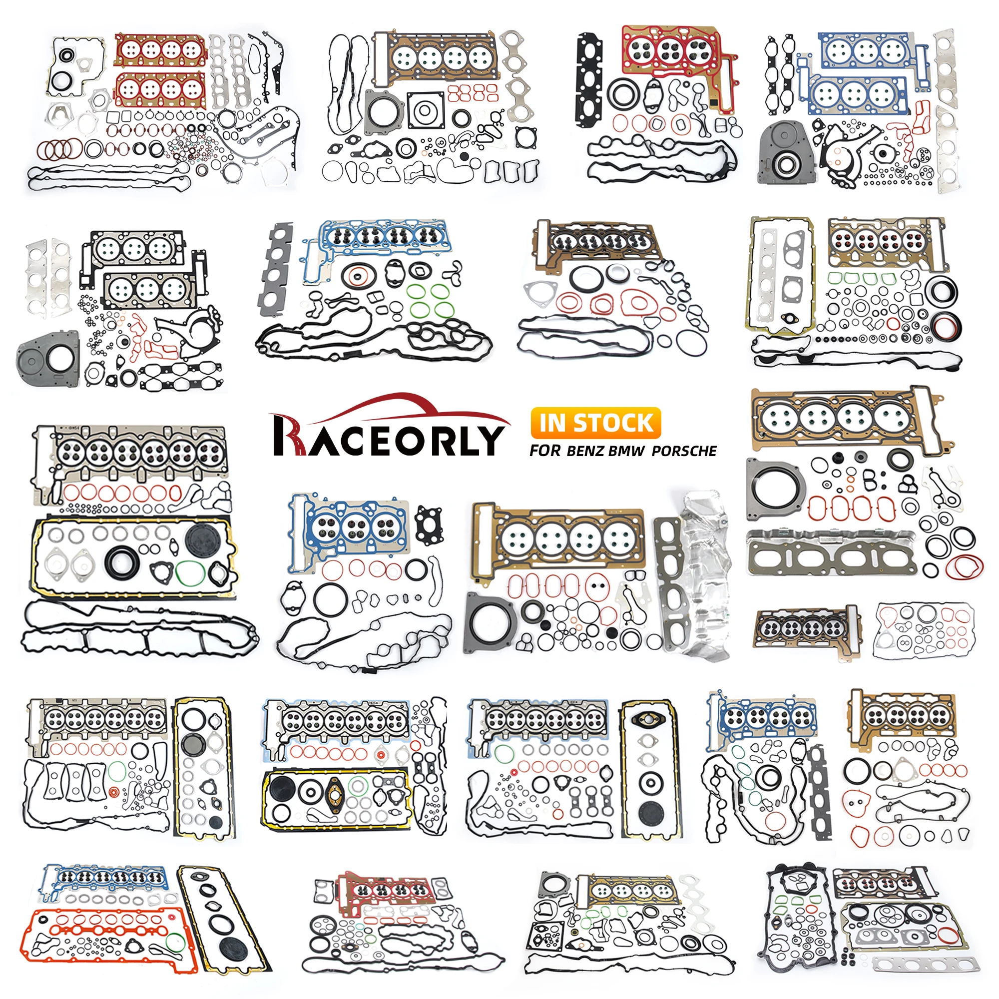Engine Timing Chain Kit Cylinder Head Overhaul Gasket Kit For  N46 N20 N52B25 N52B30 N54 N55 N14 B38A15A N12N16A1.6T B38