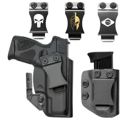 Kabura wewnętrzna kydex IWB z włókna węglowego do Taurus G2C G3C G2S PT111 G2 PT140 9mm .40 Port ładowarki stojak na czasopisma z klapką