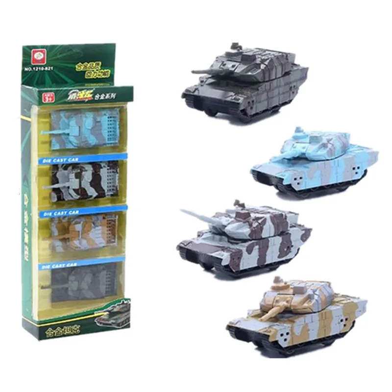 

4PCS/Set Alloy Diecast Tank Model