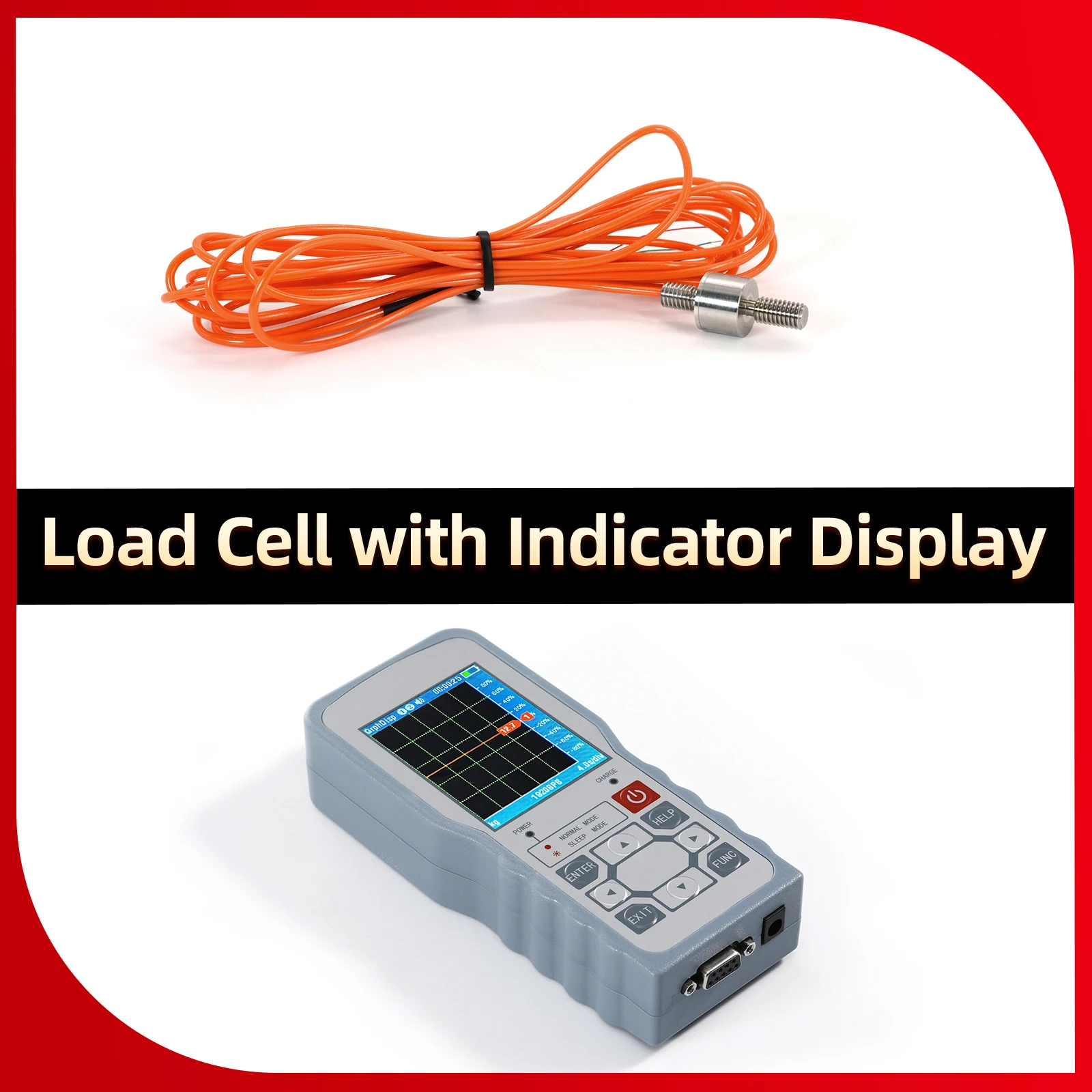 

Micro Load Cell Sensor+Digital Force Gauge,Test Tension and Compression Force for Electronic Scale,Measurement Modes,