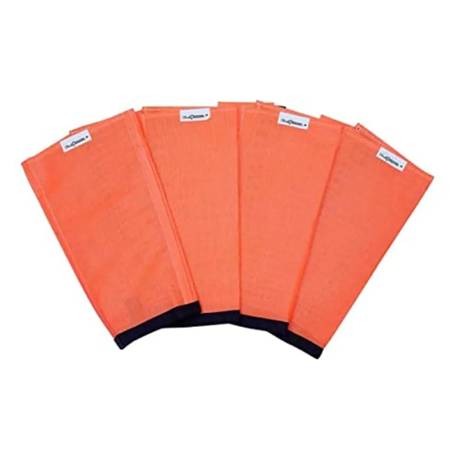 

Horse Leggins, Prevent Paintful Fly Bites, Reduces Str and Stomping, Chemical-Free Plastic Mesh Material Orange/Medium
