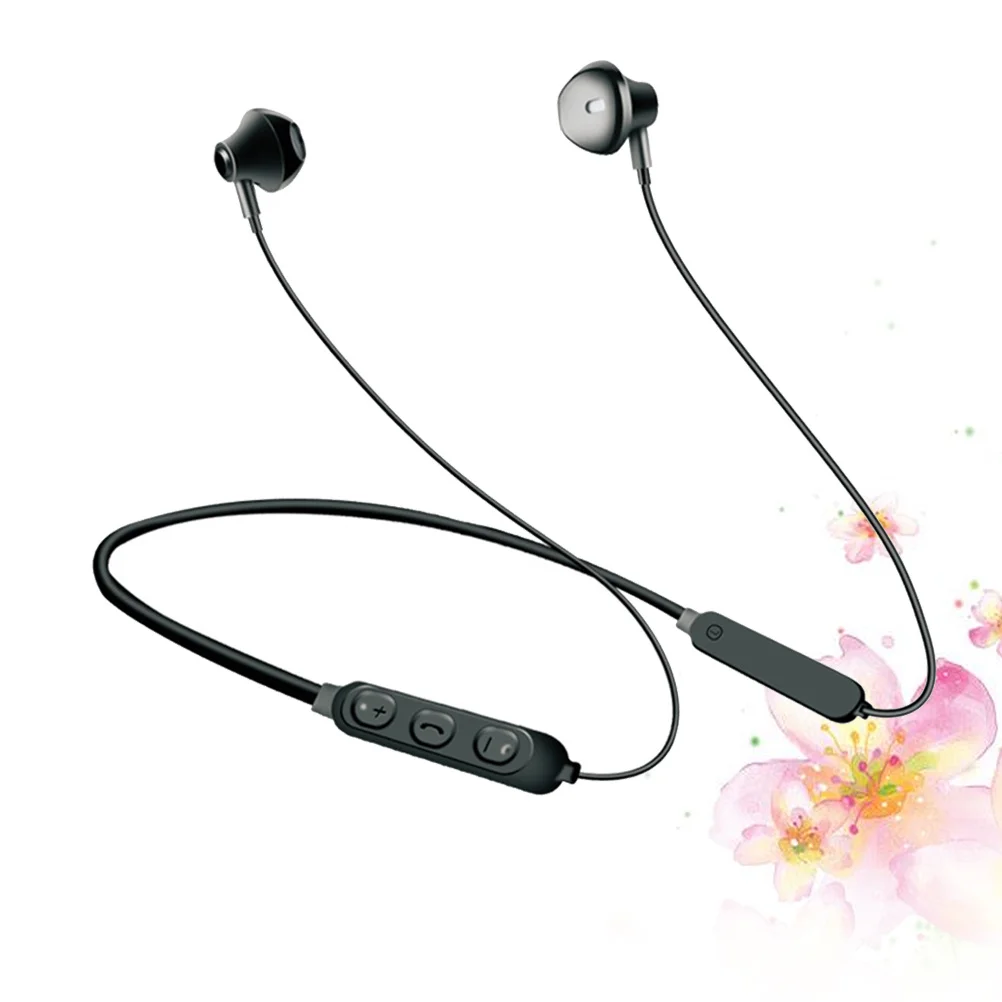 

1Pcs Neck Hanging Wireless Headset 5.0 Black Sport Earphones Outdoor Loud Clear Sound Long Standby Headset