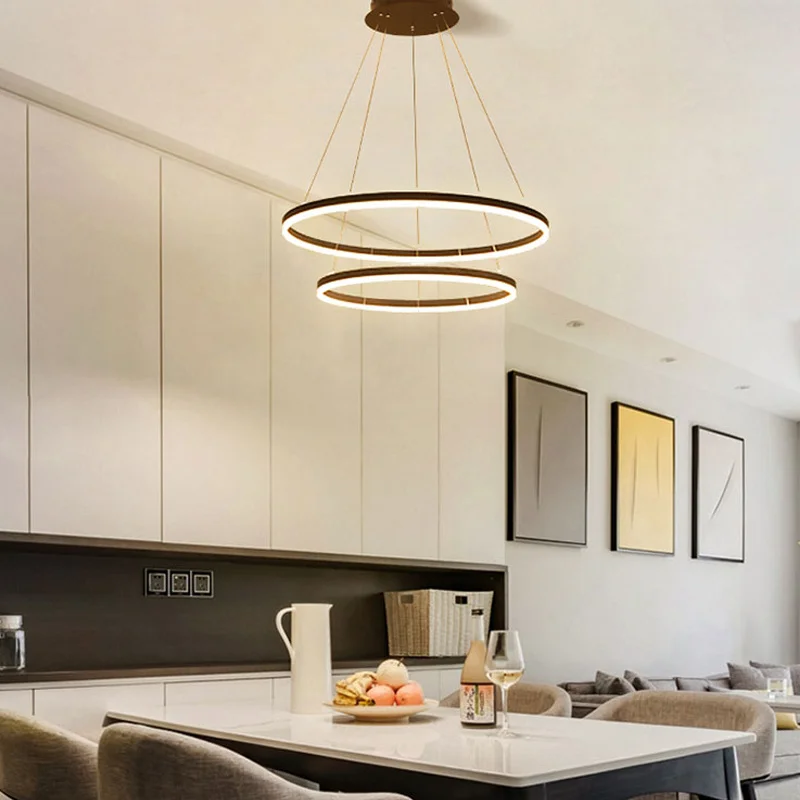 GSPLAN-Plafonnier LED au design moderne et luxueux, éclairage d'intérieur, luminaire décoratif de plafond, couleur or ou café, idéal pour un salon, une salle à manger ou une chambre à coucher