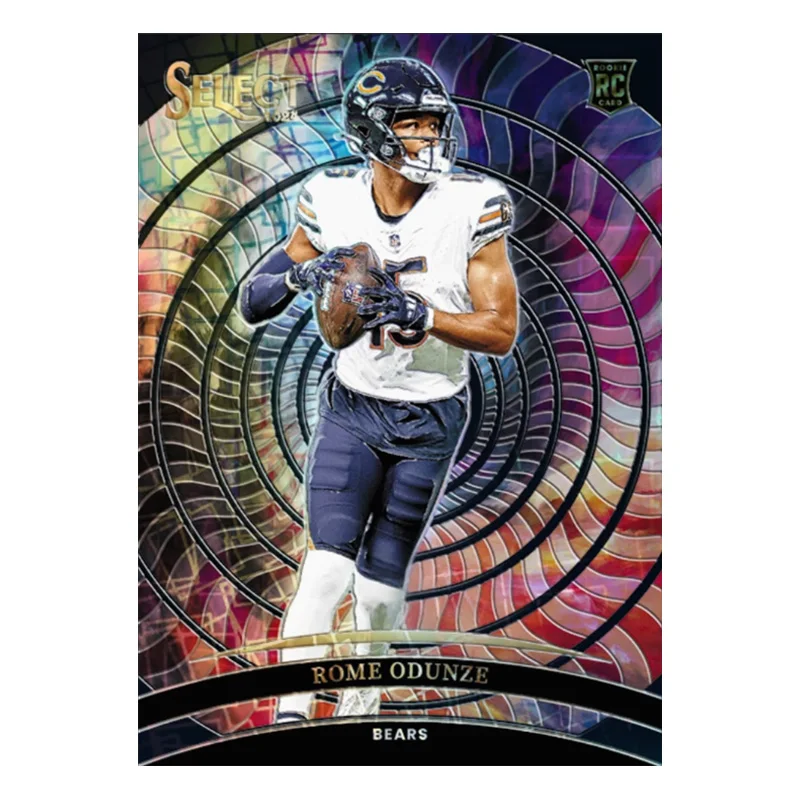 Panini 2024 Nfl Select Color Wheel Black Prizms Rugby Star Jayden Daniels Drake Maye Rome Odunze Diy Trading Card Gift Collect - Image 3