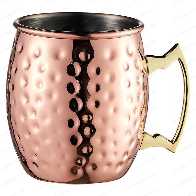 

Metal Wine Glass Hammer Point Copper Cup Mule Cup 304 Stainless Steel Bar Cocktail