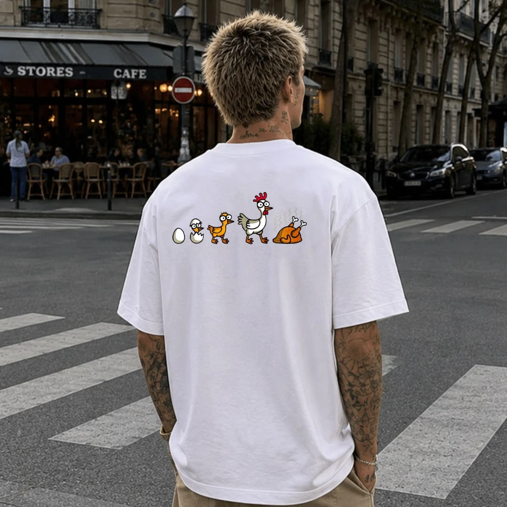 Funny Men's Tshits The Evoluti - Street Fashion History review and price