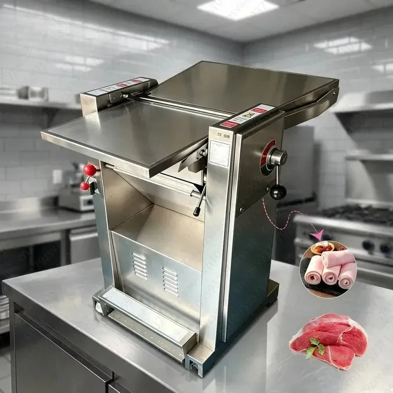 Commercial Meat Processing Adjustable Thickness Fresh Pork Beef Slicer Pig Skin Peeling Machine Newly Released Pig Skin
