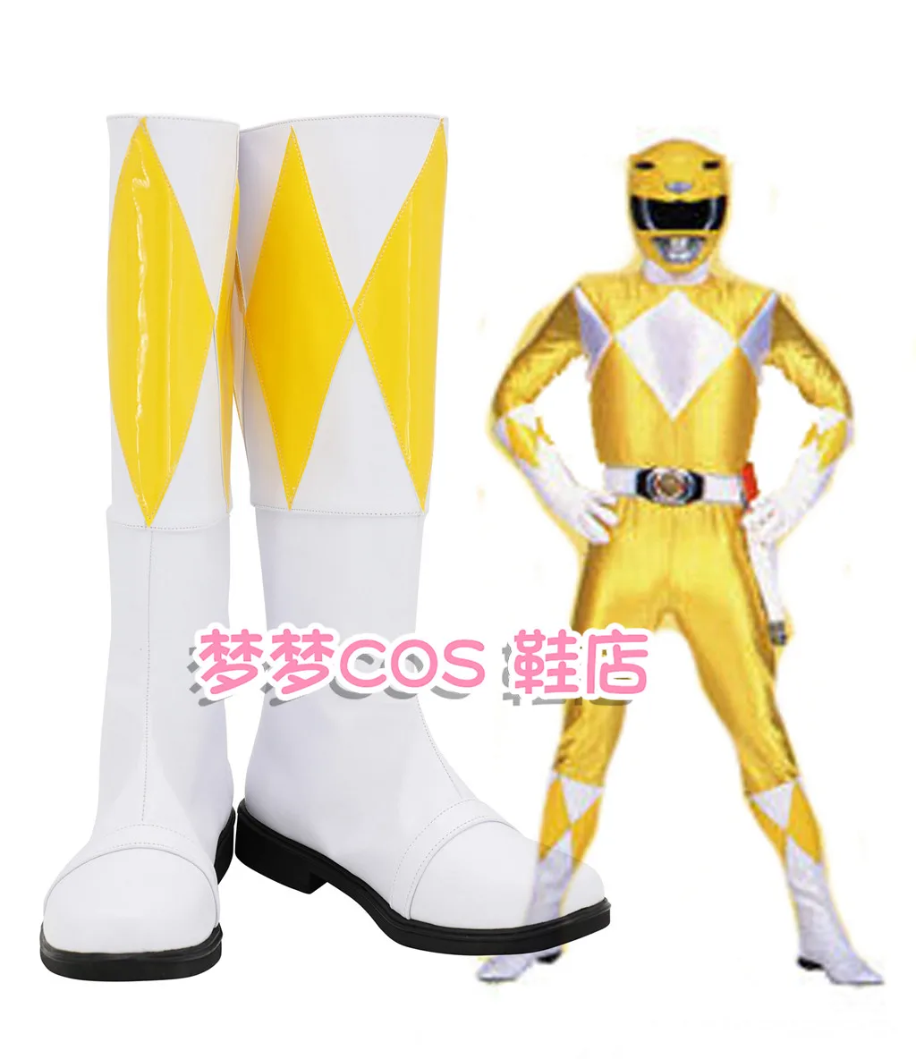 

TigerRanger Boi Cosplay Costume Shoes Dime Tribe Knight Boi Carnival Party Halloween Boots Handmade Faux Leather Boots