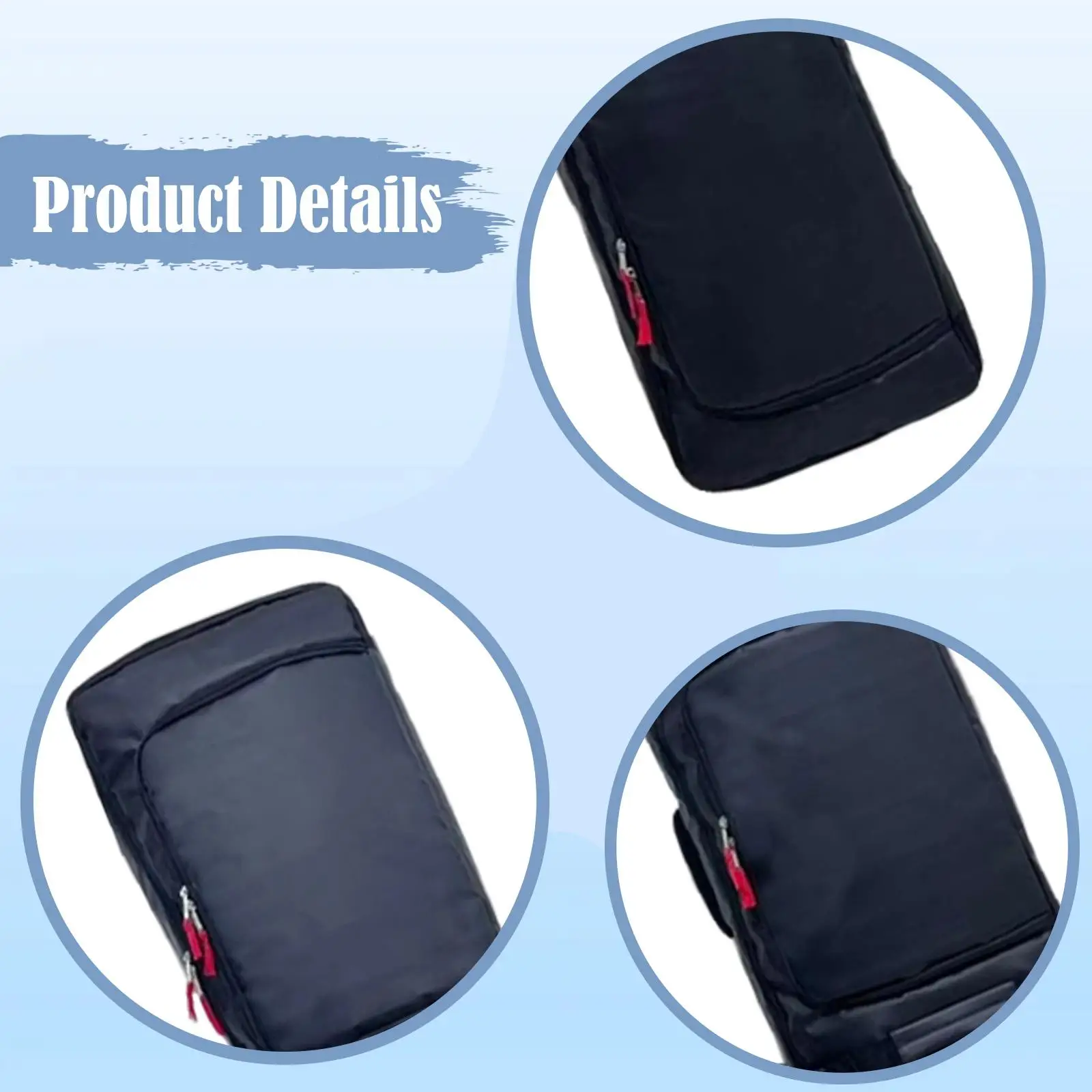 

Oxford Cloth Ski Bag with Wheels Padded Gear Storage Snowboard Travel Case for Men Women Winter Sport