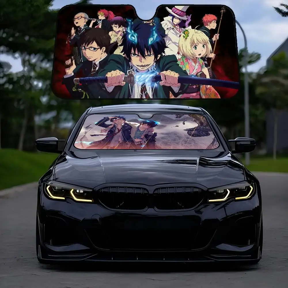 

Anime Blue Exorcist Car SunShade Car Sunshade Window Sunshade Sunblock Front Windshield Double Ring Sunshade