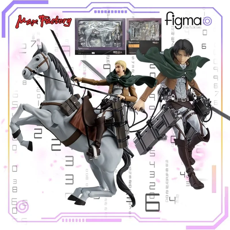 Max Factory Original Figma Series Attack on Titan # 213 Liweil/Alvin Smith Restore Character Movable Toy Knight Collection Gift