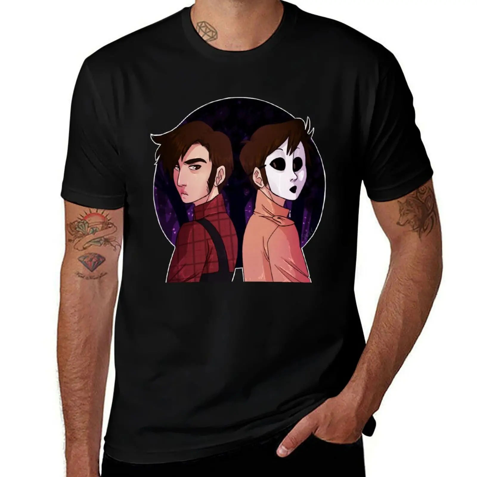 

tim wright/masky T-Shirt man tshirt t shirt custom print T-Shirt