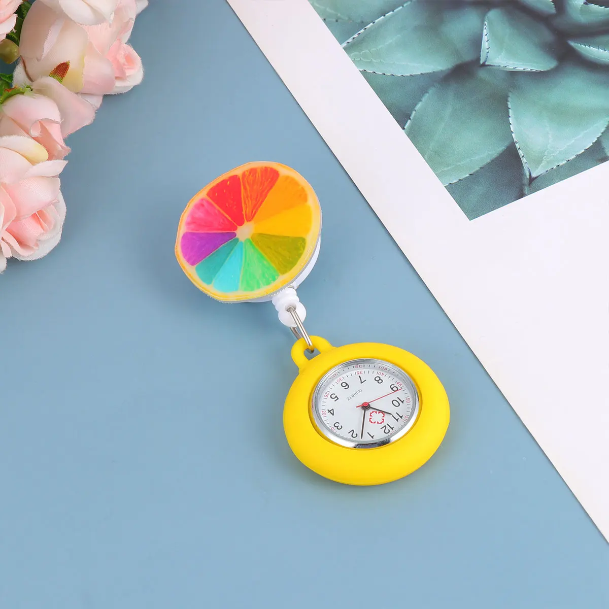 

Nurse Watch Durable Long Lasting Small Lightweight Simple Design Accurate Time Keeping Gifts Telescopic Pocket Hanging Charm