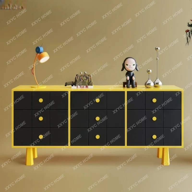 

Покрашенный шкаф-тумба в минималистичном стиле, тумба для прихожей, пристенный шкаф для гостиной