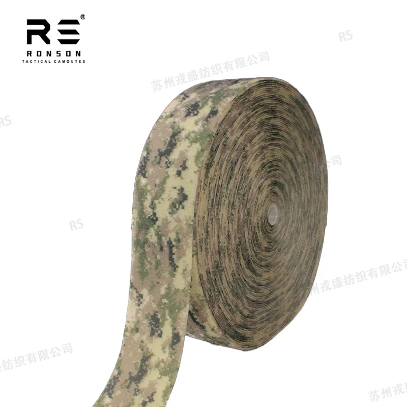 CADPAT MT Camouflage 100% Nylon Loop 4 Inch 10cm Infrared Reflective Tape Camouflage Reusable for Tactical Gear in Stock