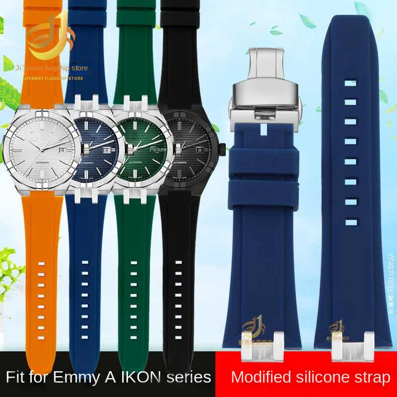 

Rubber Watchband for MAURICE LACROIX AIKON Series Watch Band AI6008 AI6007 AI1018 AI6038 Outdoor Sport Waterproof Silicone Strap