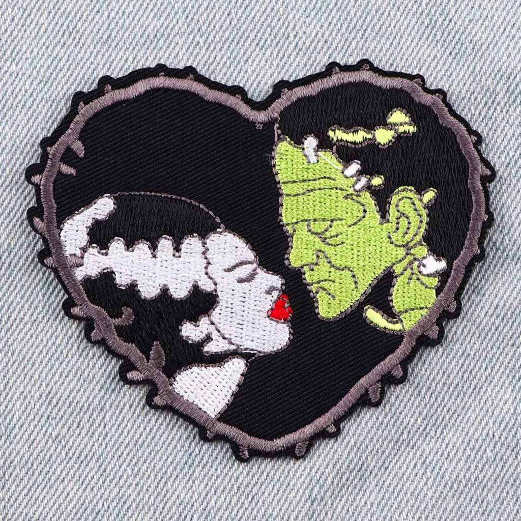 AD2856 Horror Movie Bride Patch Halloween Embroidered Patches For Clothes Applique Embroidery Patch