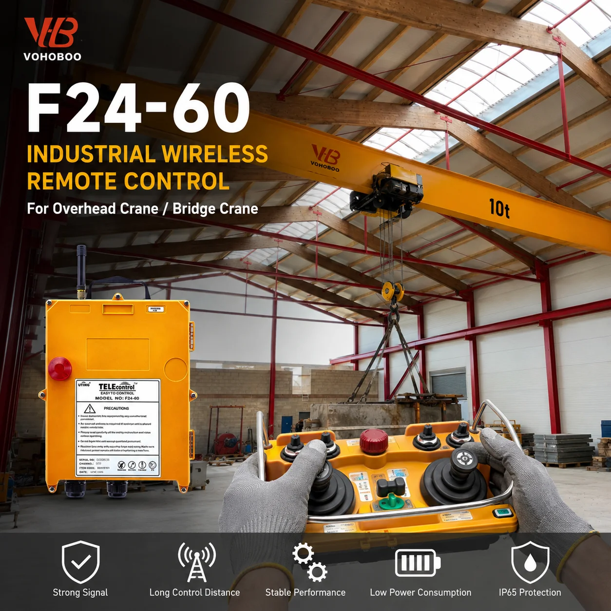 Heavy Equipment Crane - وحدة تحكم لاسلكية صناعية شديدة التحمل