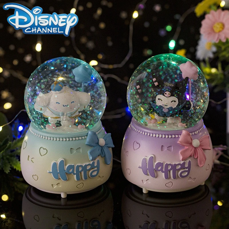 

Sanrio Kuromi Music Box Kawaii Anime Cartoon Print Accessories Music Box Office Home Desktop Decoration Ornaments Gifts