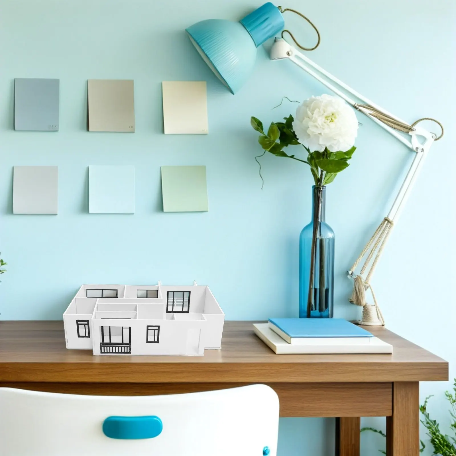 

1 Set Apartment Layout Core Scale 1:25 Unfinished DIY Architectural Craft Kit for Interior Planning Miniature Building Supplies