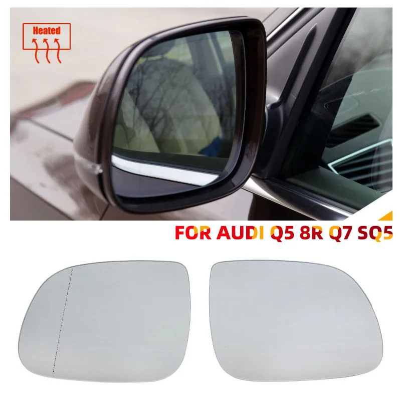 

Левое и правое боковое зеркало с подогревом, стекло, широкое зеркало заднего вида для Audi Q5 SQ5 8R 2,0 3,0 3,2 TFSI TDI 2008-2017 Q7 2010-2015