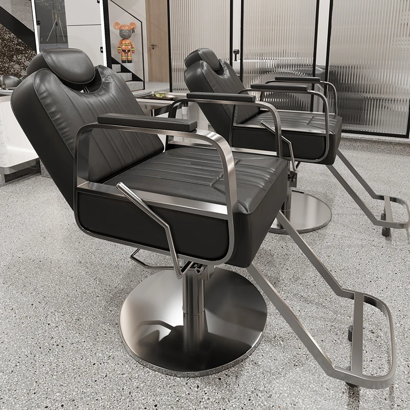 

Upmarket Classic Barber Chair Luxury Comfort Barber Equipment Professional Business Styling Chair Simple Stoel Salon Furniture