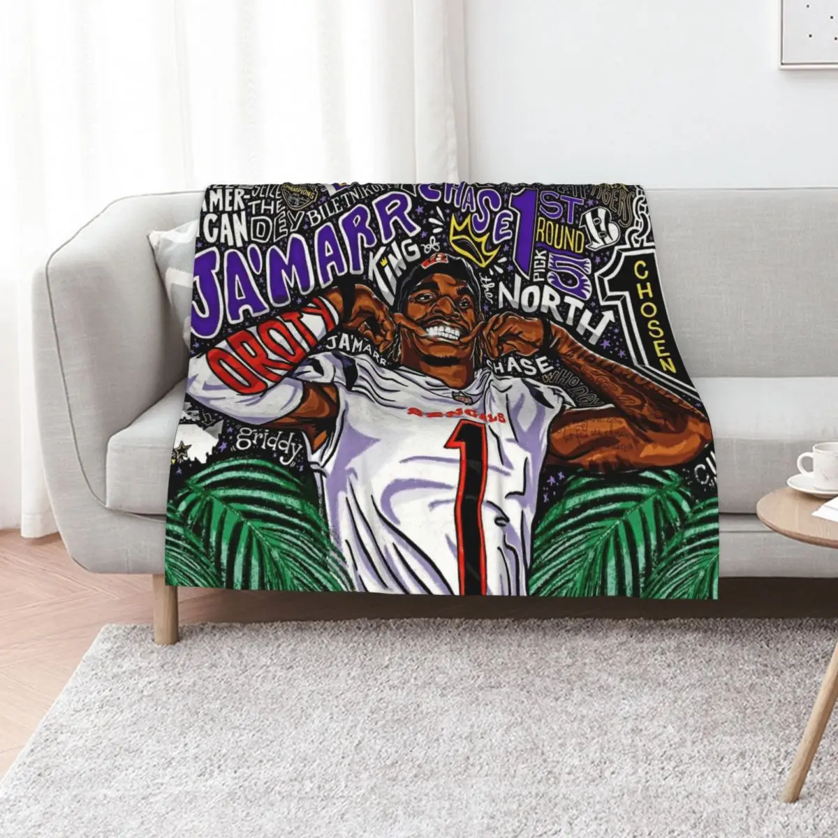 Ja'Marr Chase Throw Blanket Decorative Sofas Thins Thermal Luxury St Extra Large Throw Picnic Blankets